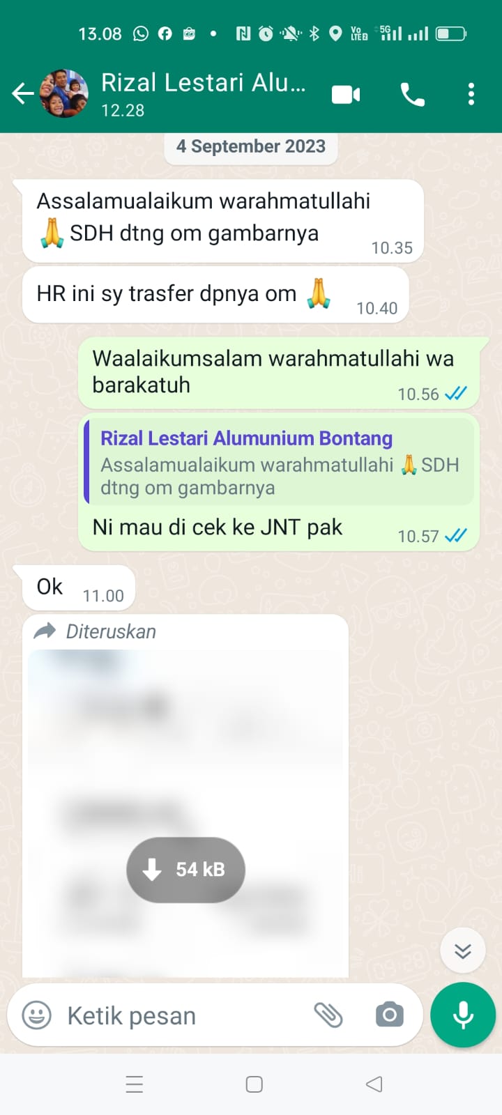 Kusen aluminium lengkung berkualitas tinggi